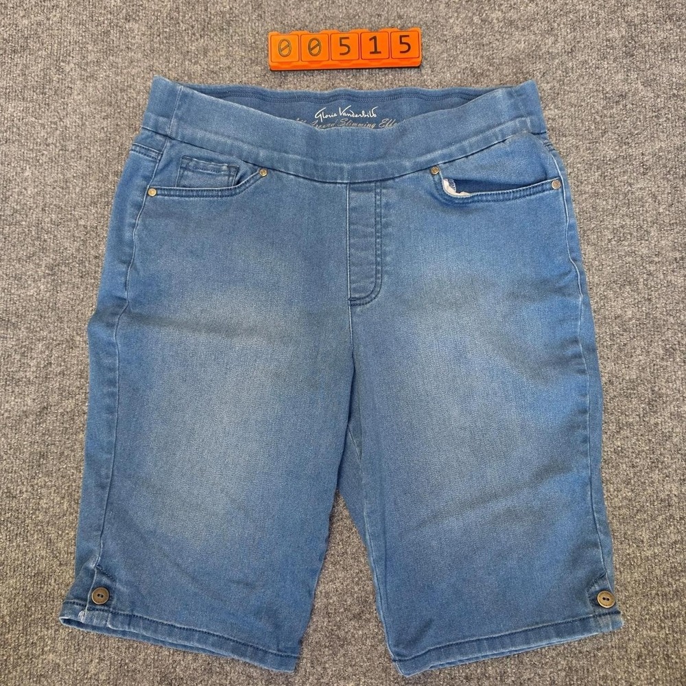 Gloria Vanderilt All Around Slimming Effect Blue denim shorts Size 12